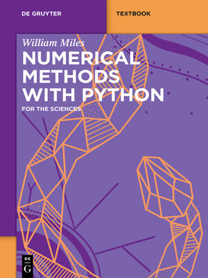 cover image of Numerical Methods with Python